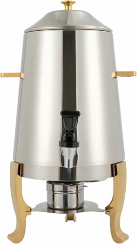 Dispensador De Bebidas Calientes Con Urna De Café De Acero Inoxidable De 19 Litros, Con Espiga, Para El Hogar, Hoteles, Restaurantes O Fiestas, Dorado
