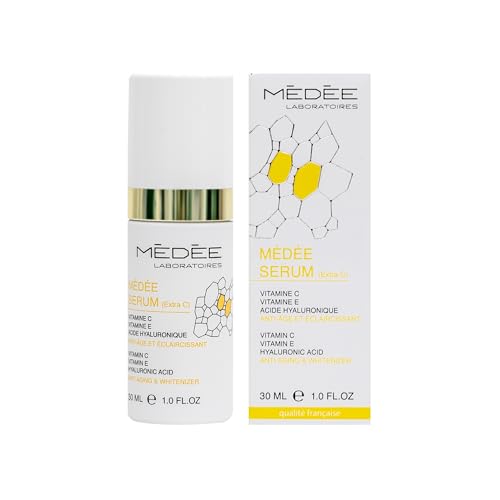 Medee Extra C Brightening Serum – 15% Vitamin C with Hyaluronic Acid & Vitamin E for Glowing Skin, Dark Spot Reduction, Hydration & Anti-Aging