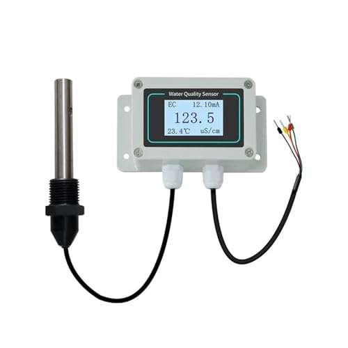 Industrial Conductivity EC Accurate Numerical Selection Display Electrode Sewage Detection EC Sensor Tool(Stainless Steel EC)