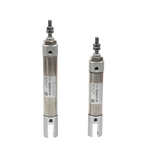 Cilindro neumático CJ2D16 de doble horquilla con pasadores y carrera de 175 mm 2