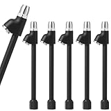 Caeuiciw 6 Pcs Black Dual Head Tire Air Chucks, Heavy Duty Air Pressure Tire Gauge, 1/4'' Fnpt Extended Reach Dual Head Chuck for Inflator Gauge or Compressor Truck, Bikes, Motorcycle, Car