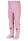 Sterntaler Kleinkind Mädchen Strumpfhose Baby Kleinkind Hexe Strumpfhose - Babystrumpfhose - mit Hexe Motiv und Vollplüsch - rosa meliert, 92