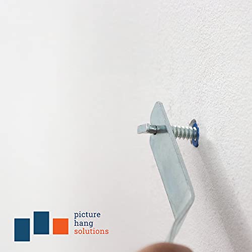 T-Screw Security Hangers - 100 Pack - T-Screws Picture Frame Locking Hardware to Lock Artwork