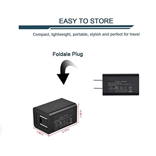 Adaptador de corriente con doble puerto USB miniatura 5
