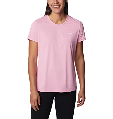 Columbia Hike – Camiseta de manga corta para mujer, color rosa salvaje, talla XXL