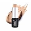 bellapierre Mineral Foundation Stick | Full Coverage Matte Finish | Cruelty Free | Non-Toxic and Paraben Free | Compact Tube - 0.35 Oz - Dark