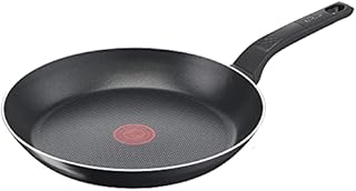 Tefal B55506 Easy Cook and Clean frying pan, non-stick, thermal signal, sturdy base, easy to clean, deep shape, no induction, black, 28 cm