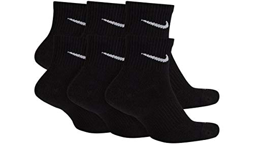 Nike Everyday Plus Ankle Socks (6 Pack), Large (8-12) - Black/White - Image 6
