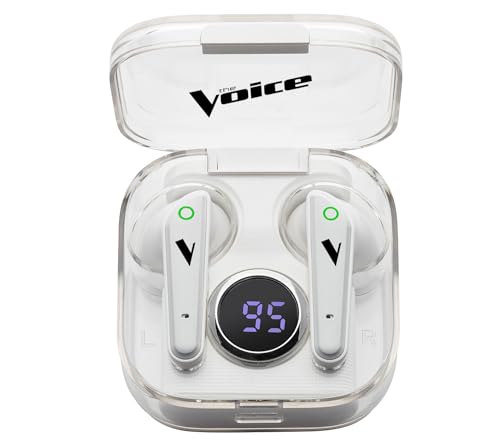 The Voice Duo True Wireless Stereo Earbuds with Mic, White...