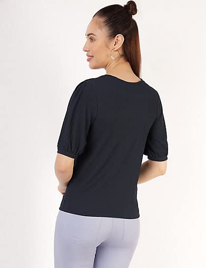 Image of Marks & Spencer Women's Regular Blouse (T43 7840K Navy 6)