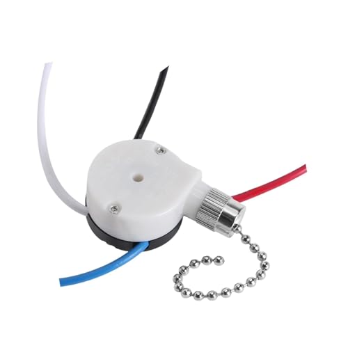 Bothyi Pull Chain Switch Replacement Part Control Accessories Fixtures Ceiling Fan Switch Control Wall Light, Silver