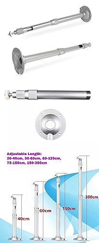 Suporte Parede Teto Câmera Projetor Cctv 1m 1 Metro 120cm Cinza