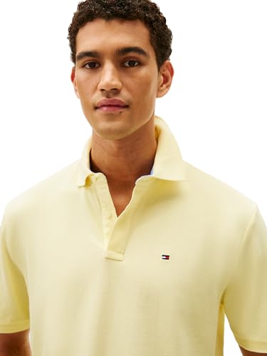 Image of Tommy Hilfiger Men's Short Sleeve Cotton Pique Polo Shirt in Classic Fit