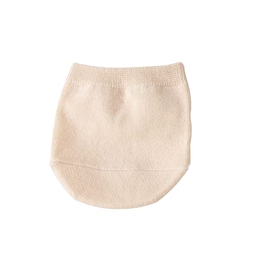 Image of 5 Pairs Non Skid Toe Topper Socks Toe Liner Half Socks No Show Socks Toe Cover Socks No Slip Invisible Socks for Women Nude color