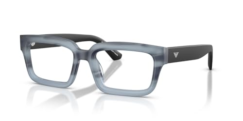 Image of Emporio Armani mens Ea3277u Universal Fit Rectangular Prescription Eyewear Frames