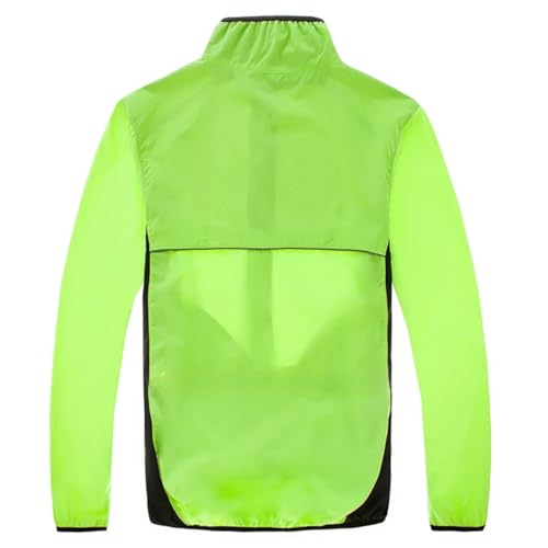 Jaqueta Corta Vento Refletivo Bolso Invisível Ciclismo Bike (VERDE, GG)