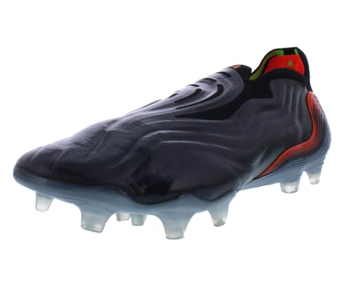 adidas Copa Sense + FG Unisex Shoes Size 9, Color: Obsidian Black/Solar Red/Solar Green