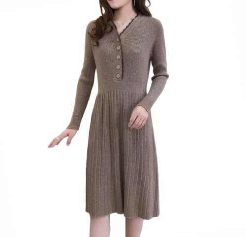 Women's Midi Knitted Casual Retro Crochet Knee...