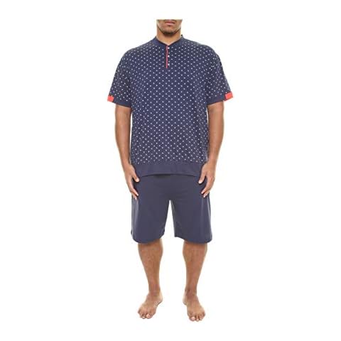 Maxfort CALIBRATED Short Pyjamas Set 2 Pieces for Men and Boy Plus Size Plus Size - Blue - 4XL Plus Cover