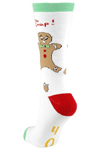 Tree Buddees Unisex Adult - Oh Snap! Funny Gingerbread Man Christmas Socks2