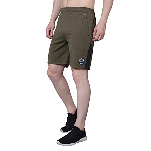 Image of John Ally Mens Gym Shorts Built with Durable Both Sider Zipper Pocket and Moisture Wicking Fabric for Workout, Yoga, Running and Lounge wear.