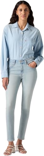 Levi's Damen Jeanshose 721 mit Stretch-Anteil, Skinny Fit, Blau (Cool Secret Bench), W31/L32 – Ansicht 4