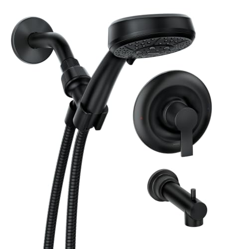 Moen Meena Matte Black Tub & Shower