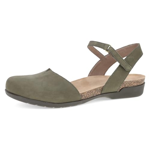 Dansko Rowan Sandal for Women – Memory Foam and Cork Footbed for...