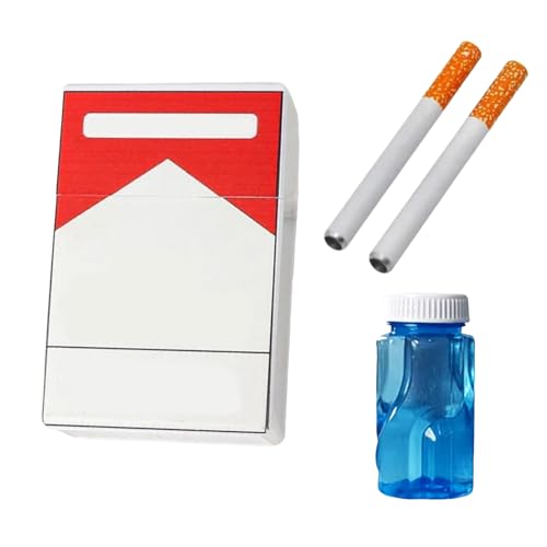Cigarettes à Bulles factices, Machine à Bulles, Mini-Jouet à Bulles, Solution à Bulles, Cadeau Anti-Stress Original pour fêtes, Anniversaires et Festivals (D)