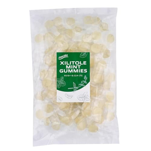 ミントグミ 天然和種ハッカ使用 キシリトール グミ 砂糖不使用 ダイエットお菓子 眠気覚まし 口臭 口臭ケア 匂い消し 居眠り防止 個包装 (100粒) - CHILEES - 商品画像