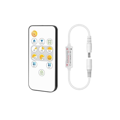 Contrôleur monochrome LED WM-RF081A avec télécommande à 13 touches pour ruban lumineux
