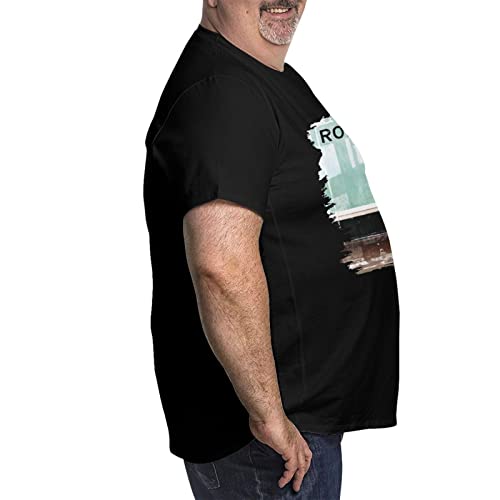 Men Plus Size T Shirt Man's Tops Short Sleeve Pattern Cotton Tee4