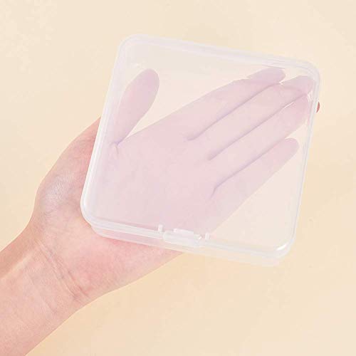 Image of BENECREAT 27 Pack Mixed Size Rectangle Mini Clear Plastic Bead Storage Containers Box Case with lid for Items,Pills,Herbs,Tiny Bead,Jewerlry Findings, and Other Small Items