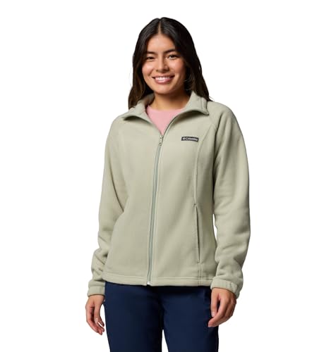 Columbia Womens Benton Springs Full Zip Fleece Jacket, Safari, Small