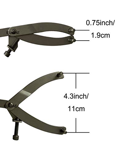 Image of EUICAE Spanner Wrench Set - Adjustable Wrench Holder, Hub, Flywheel, Sprocket, Fan Clutch Removal Tool for Scooter & Motorcycle Accessories (Type A+B)