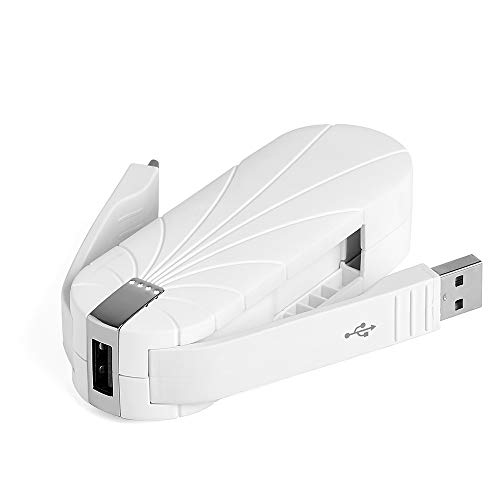 Lexon Bali Powerbank 3000 mah cavi integrati USB-C, USB e porta USB (bianco)