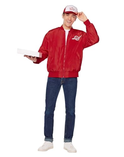 Spirit Halloween Disney Toy Story Adult Pizza Planet Costume Kit Officially Licensed Disney Halloween Costumes Men Size ADULT LARGE Standard Red