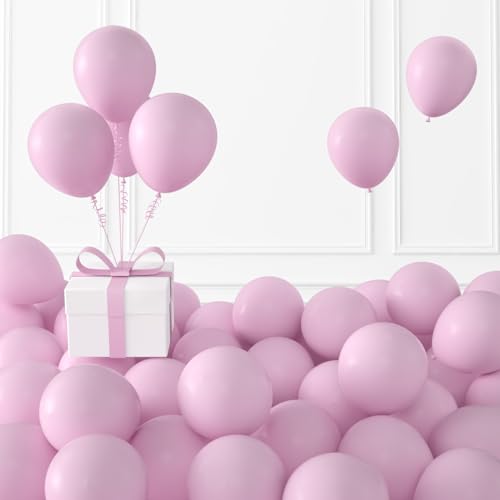 Image of KALOR Pastel Pink Balloons,100 Pcs 5 Inch Mini Matte Latex Balloons for Balloon Garland Arch, Birthday Decoration, Wedding Party, Baby Shower Decorations