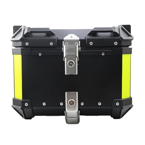 Maletas para equipaje de aleación de aluminio para maletero trasero de motocicleta de 45L / 55L / 65L, caja de almacenamiento trasera para motocicleta de liberación rápida, resistente al agua con 2