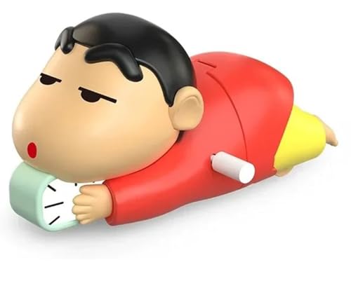 Image of Shinchan Manual Clockwork Toy Figure 5 cm Anime Character Crawling Push Action Collectible Display Item Birthday Gift Red Yellow 14+ (Shinchan A)