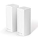 Price comparison product image Linksys WHW0302 Velop Tri-Band Whole Home Mesh WiFi System (AC2200 WiFi Router/WiFi Extender for Seamless Coverage of up to 4,000 sq ft, Parental Controls, 2-Pack, White)