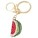 Crystal Watermelon Pendant Car Key Chain Key Jewelry Keyring Fashion Trinket Souvenir Christmas Gift Key Holder Key Finder Bag Decorations