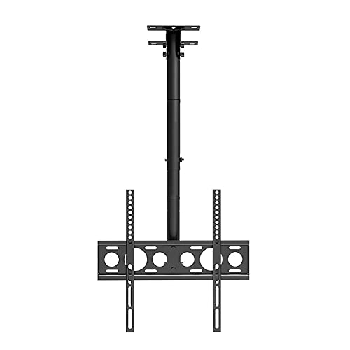 Support plafond TV réglable 50kg pour sécuriser écran LED noir