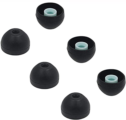 Image of ALXCD Eartips Compatible with Sony WF-1000XM4 Earbuds, S /M /L 3 Pairs Soft Silicone Ear Tips Earbuds Tips, Compatible with Sony WF-1000XM4 Silicon Tips XM4 3 Pairs, L, Black