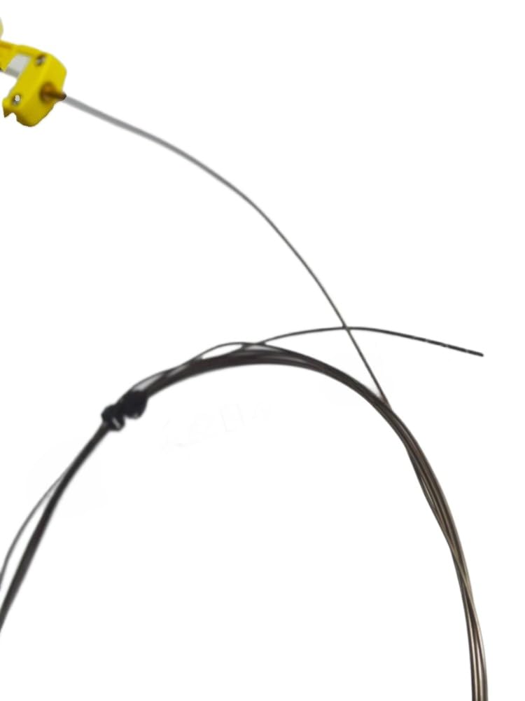 1 sonda de temperatura tipo K con termopar - 0,5 mm de diámetro, 150 mm de longitud, cable de 2 m for una medición precisa de la temperatura.