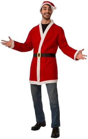 Rubie's Men's Clausplay Santa Jacket with Belt and Hat, As Shown image 2