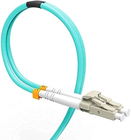 VANDESAIL Fiber Patch Cable, 10G Gigabit Fiber Optic Cables with LC to LC Multimode OM3 Duplex 50/125 OFNP (1M, OM3-5Pack)
