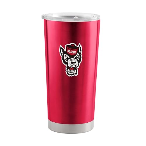 Image of Logo Brands 20 oz Powder Coat Tumbler- Insulated Tumbler with Lid for Water, Iced Tea or Coffee, Smoothie and More