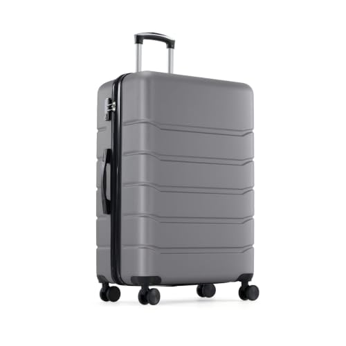 Image of OLIXIS 20 Inch Carry-On Suitcase, Hardside Rolling Luggage, Deep Grey