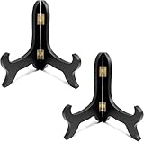 Contenu de l'emballage : lot de 2 chevalets en bois noir de 15,2 cm de haut.